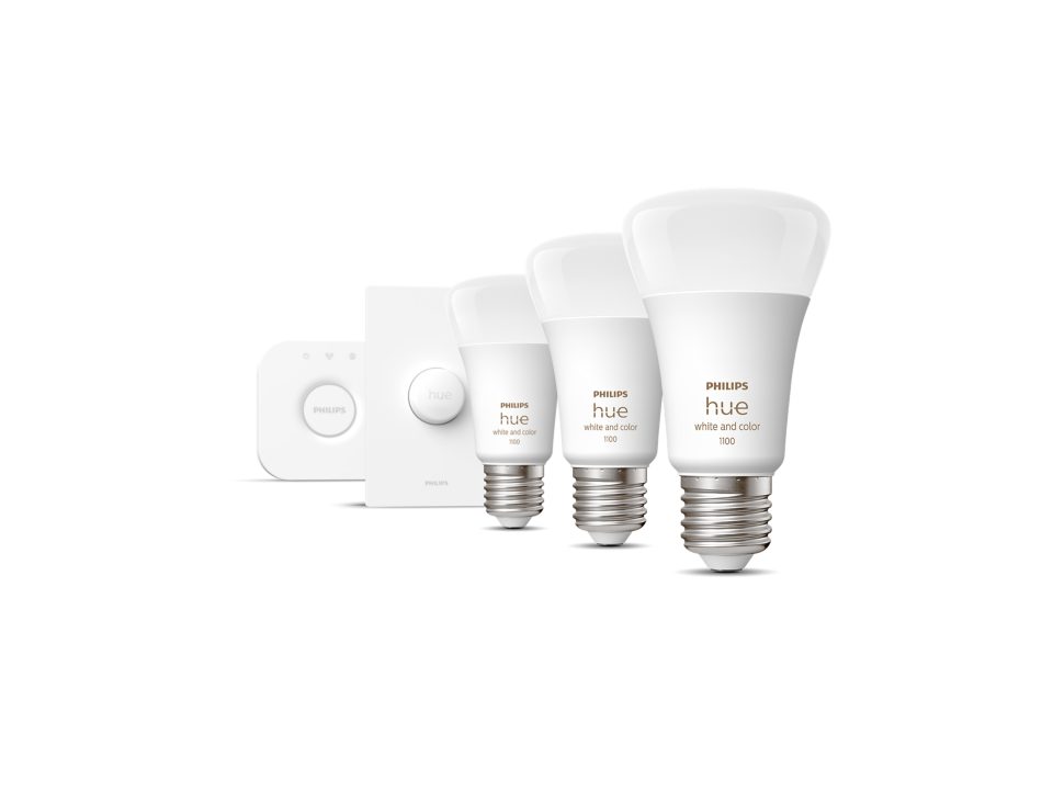 Philips Hue Starter Kit - White & Colour - E27 Screw with Smart Button