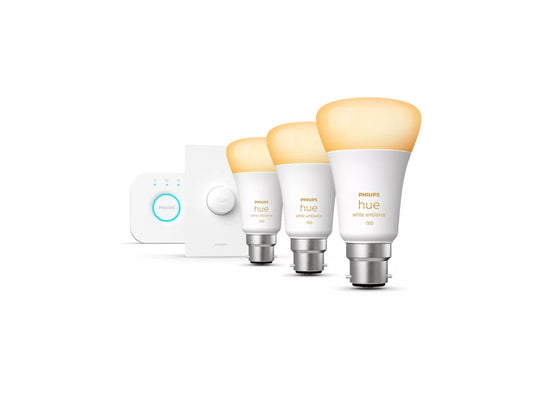 Philips Hue Starter Kit - White Ambience - B22 Bayonet with Smart Button