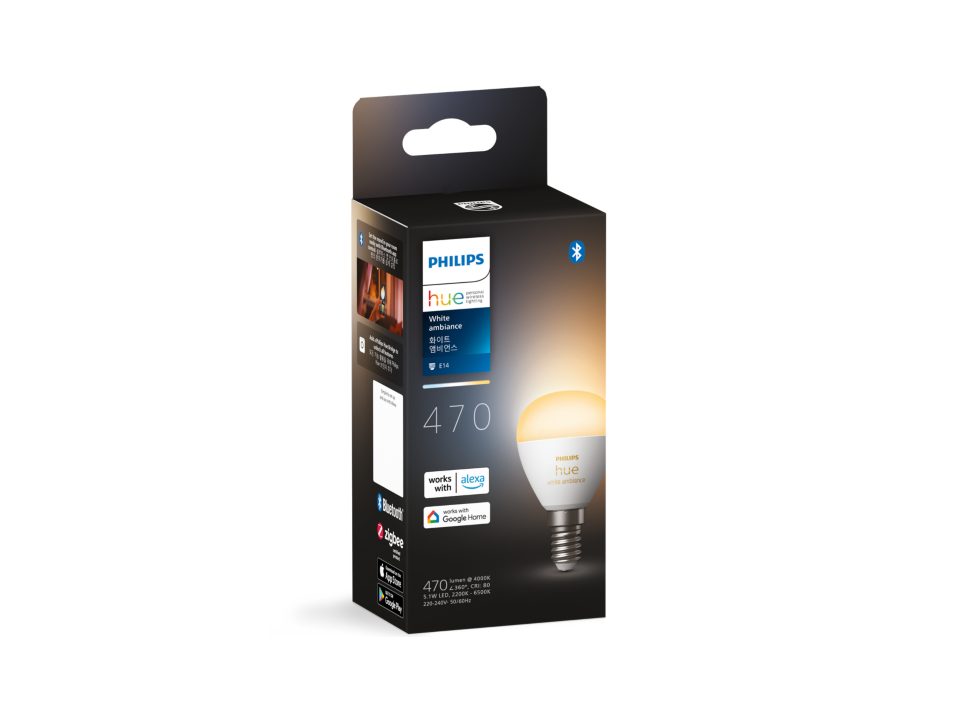 Philips Hue E14 Luster Globe - White Ambience box