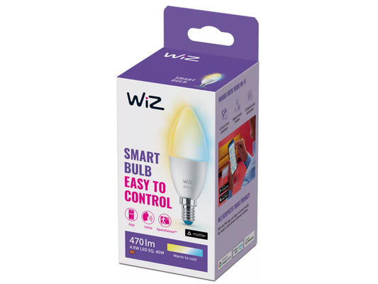 Wiz Candle Globe Tunable White E14 in the box