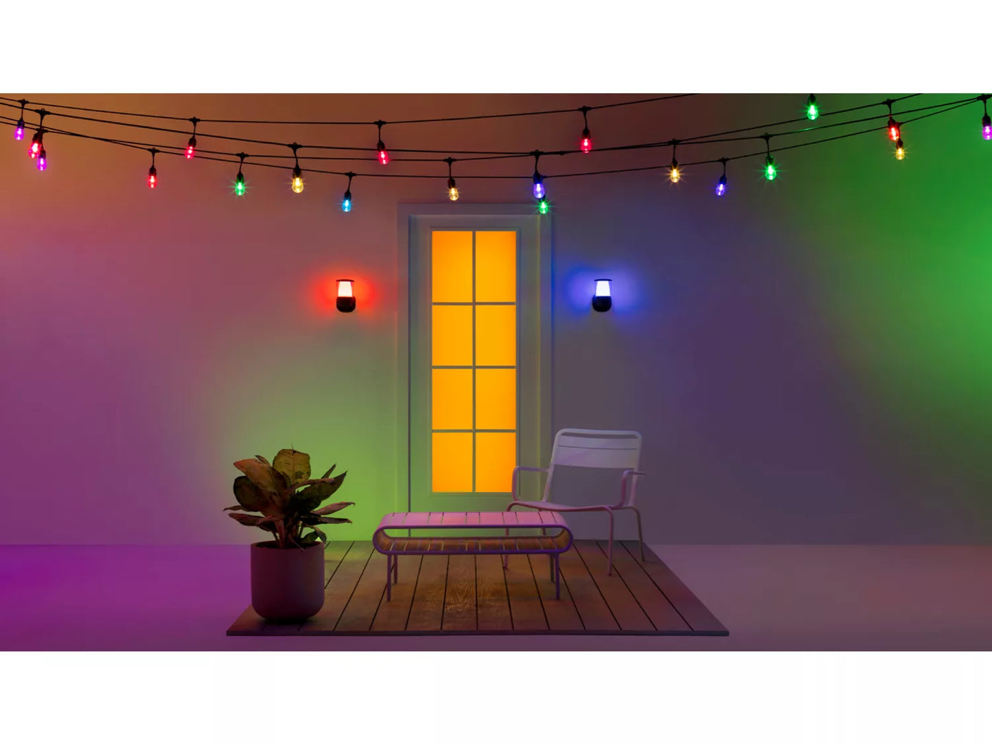 Wiz Smart Outdoor String Light door