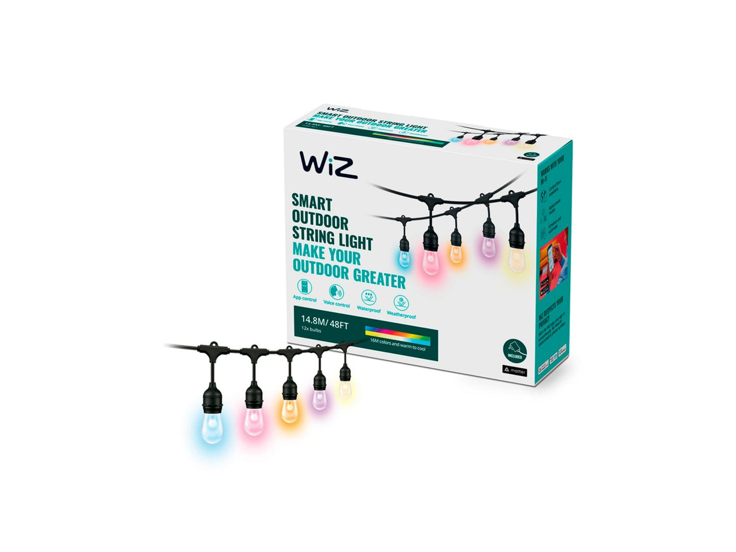 Wiz Smart Outdoor String Light box