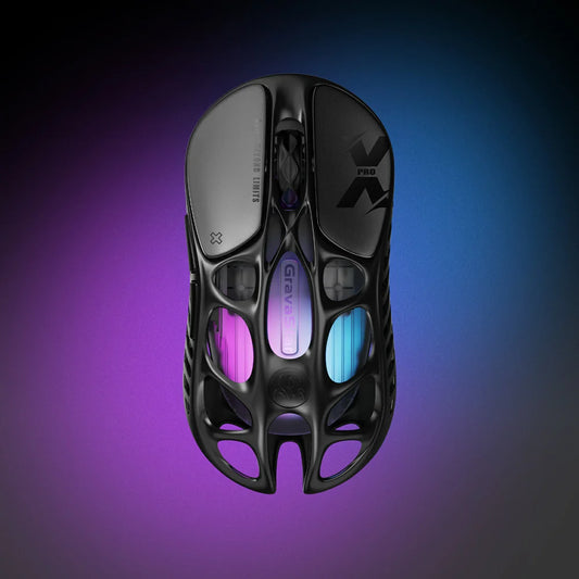 GravaStar Mercury X Pro - Wireless Gaming Mouse view from top