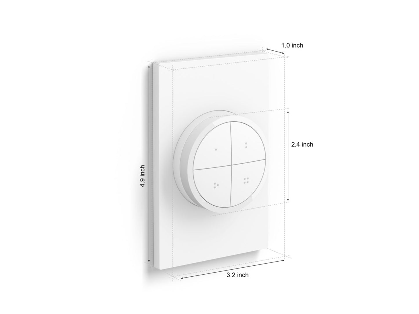Philips Hue Tap Dial Switch dimensions