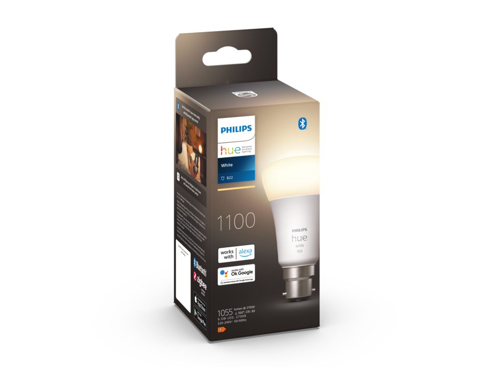 Philips Hue A60 - White B22 Globe in box