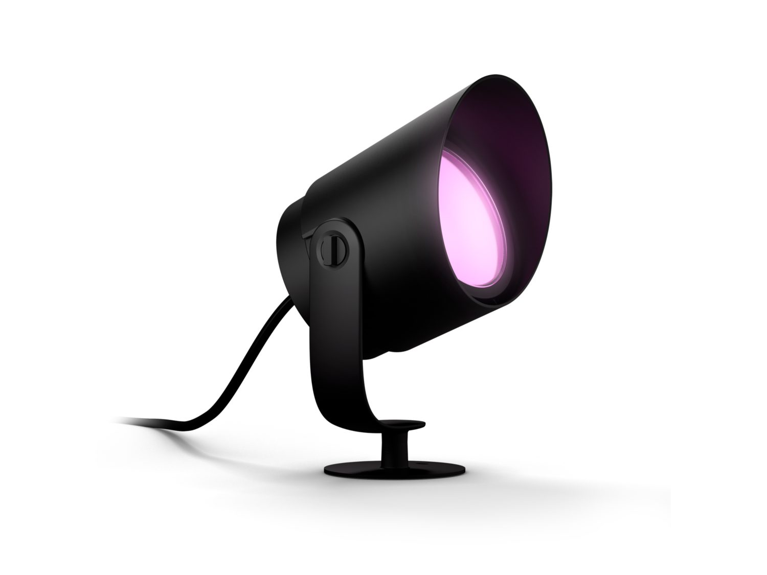 Philips Hue Lily Outdoor 8-Watt Black Low Voltage Plug-in Smart LED Spot  Light Kit in the Spot & Flood Lights department at