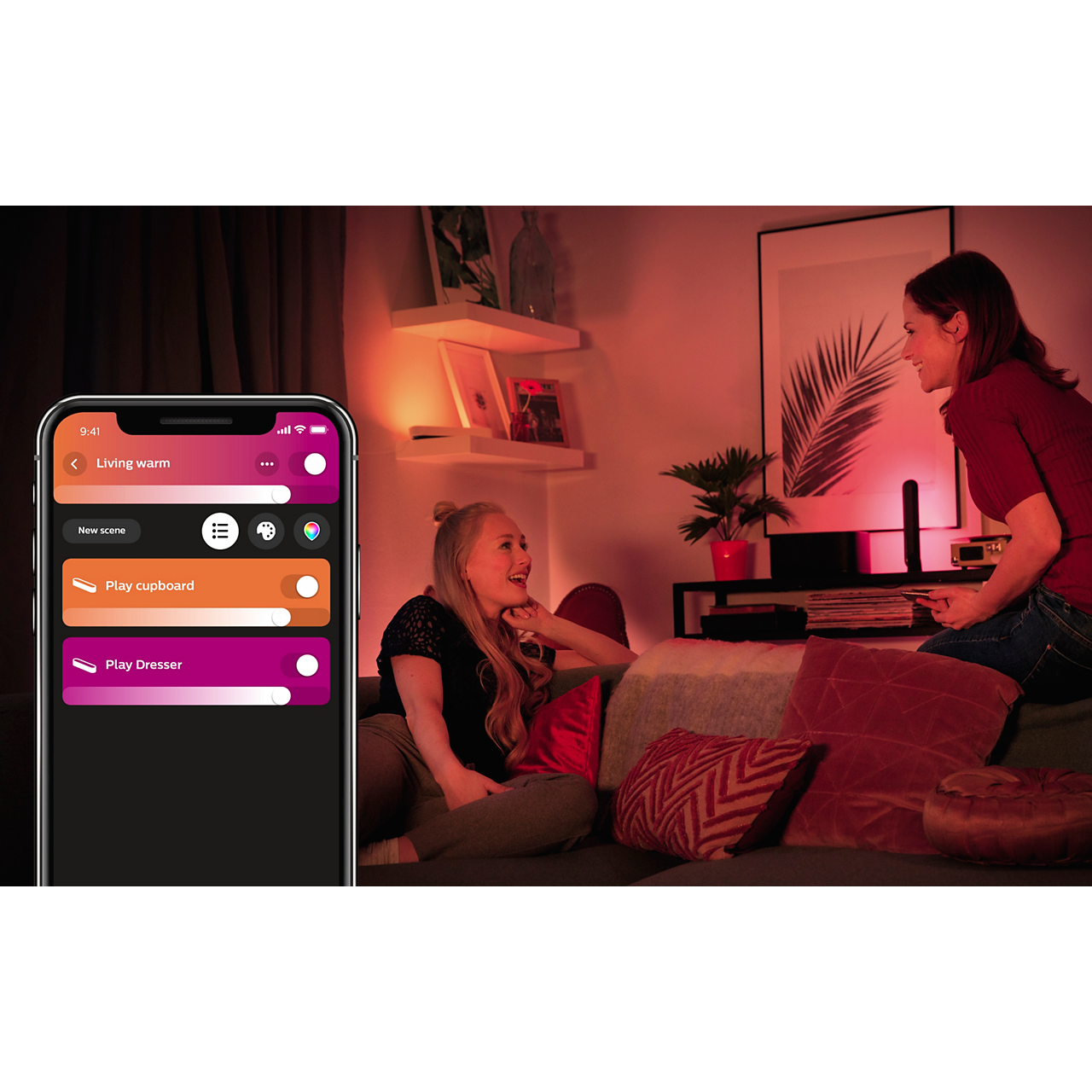 Philips Hue Play Lightbar - Double pack the app