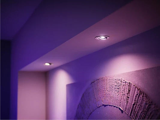 philips hue gu10 globe in cieling