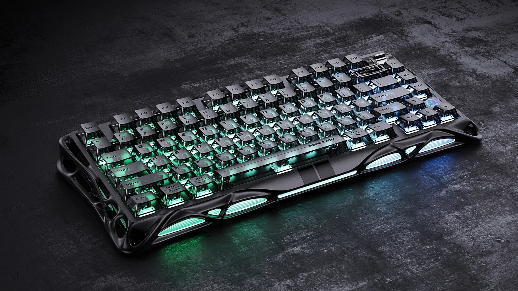 Gravastar Mercury V75- HE Gaming Keyboard - Stealth Black