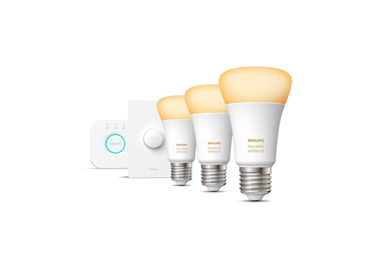 Philips Hue Starter Kit - White Ambience - E27 Screw with Smart Button