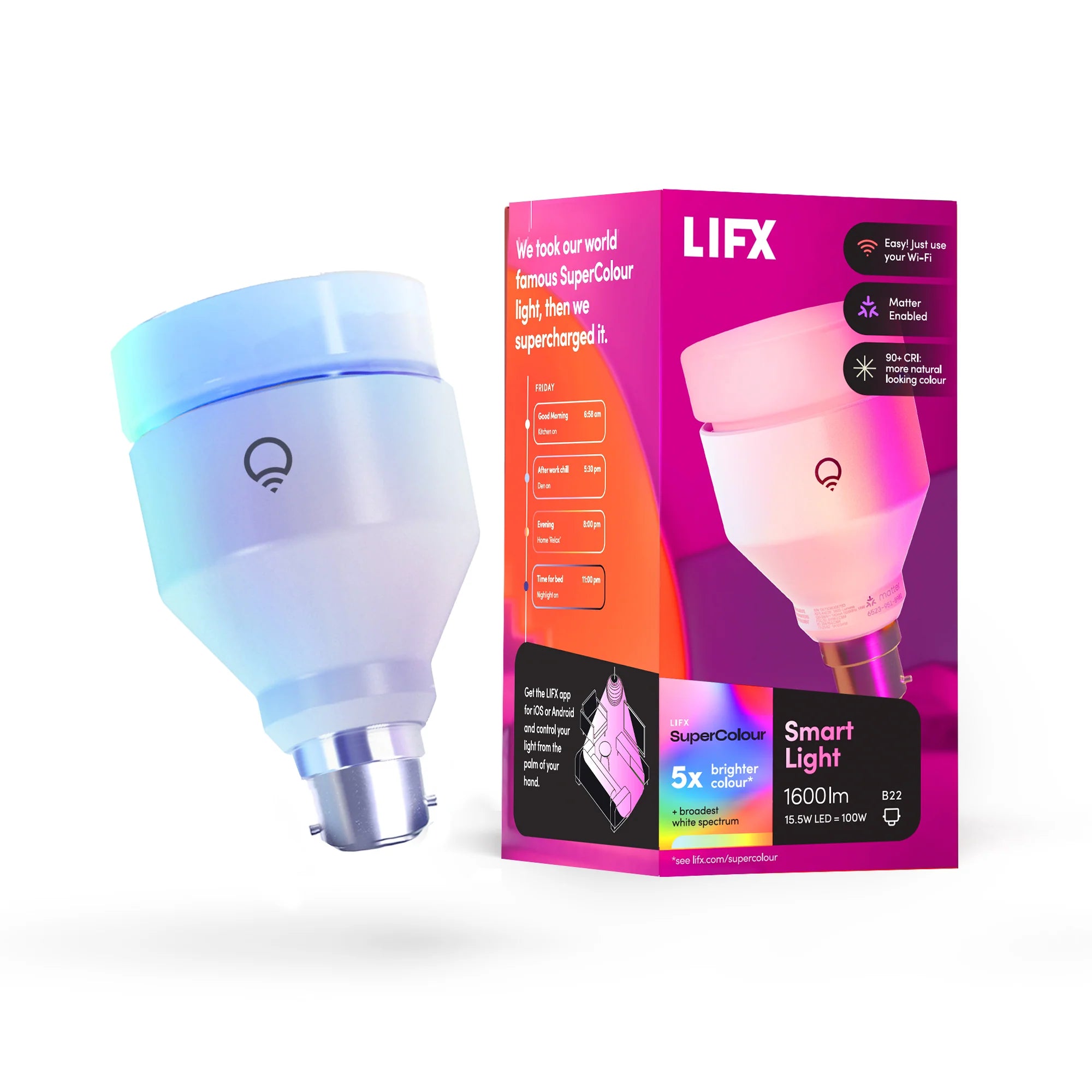 LIFX Super Colour - Smart Light B22