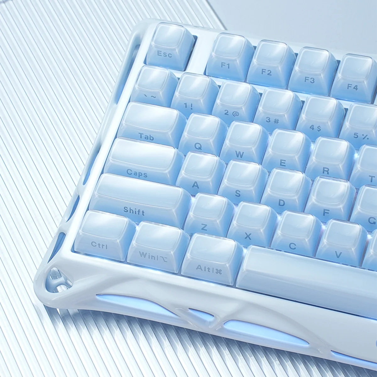 GravaStar Mercury K1 Gaming Keyboard left front