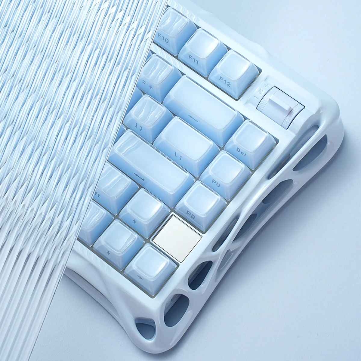 GravaStar Mercury K1 Gaming Keyboard close up