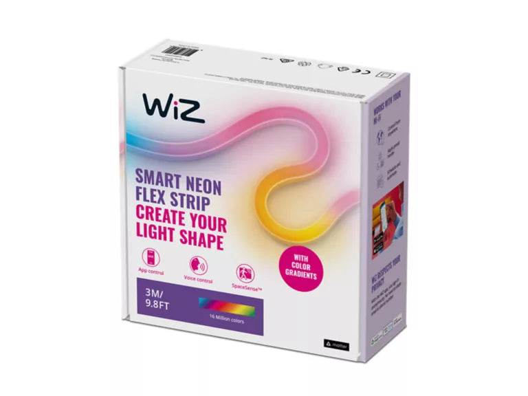WiZ smart neon flex strip packaging on a white background
