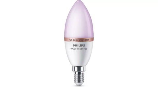 Philips LED bulb on a white background
