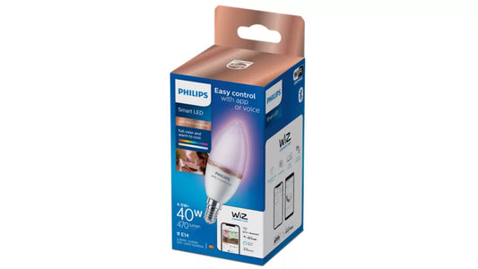 Philips LED bulb packaging on a white background