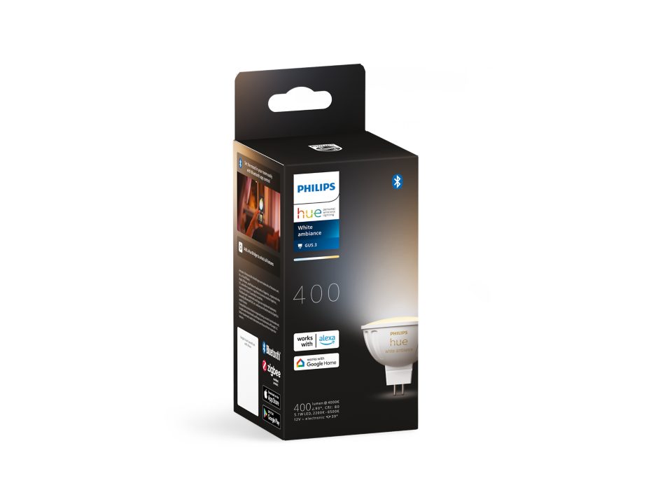 Philips Hue MR16 Globe - White Ambience box