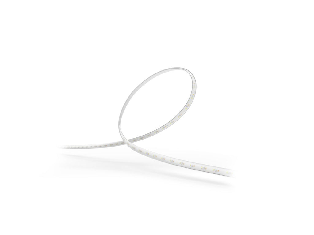 Philips Hue Play Gradient Light Strip switched off, showing the white silicone strip on a white background.