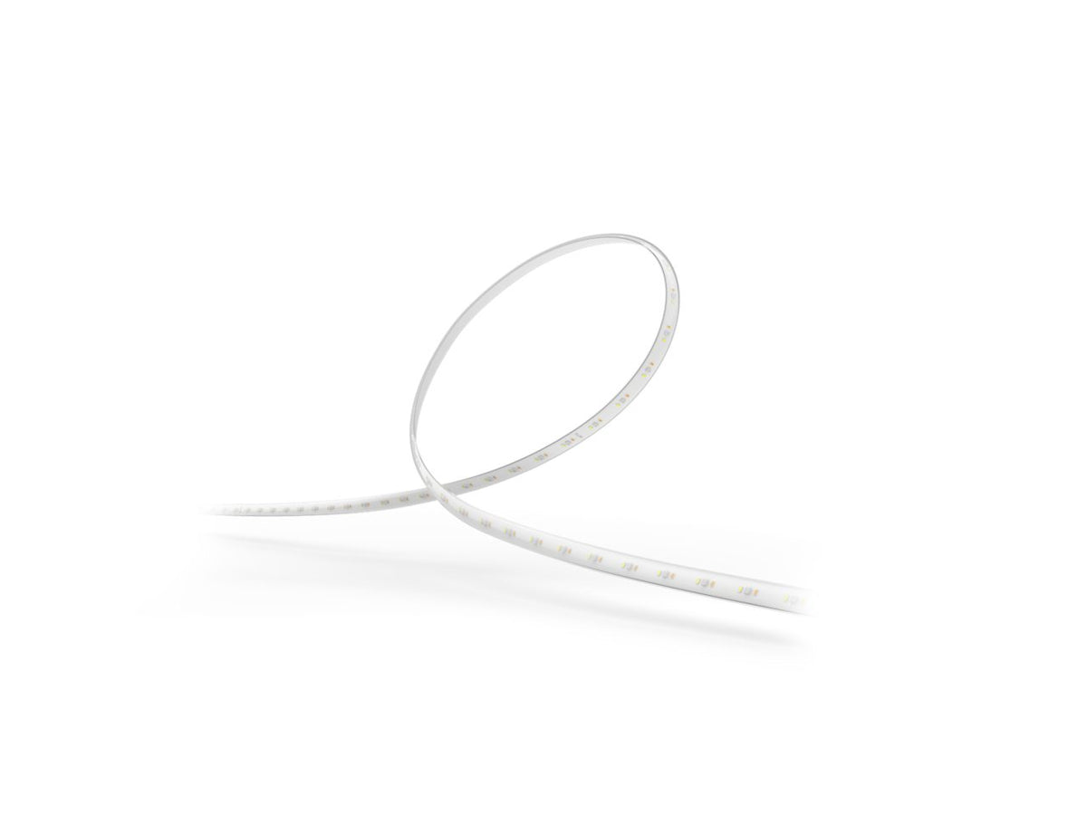 Philips Hue Play Gradient Light Strip switched off, showing the white silicone strip on a white background.