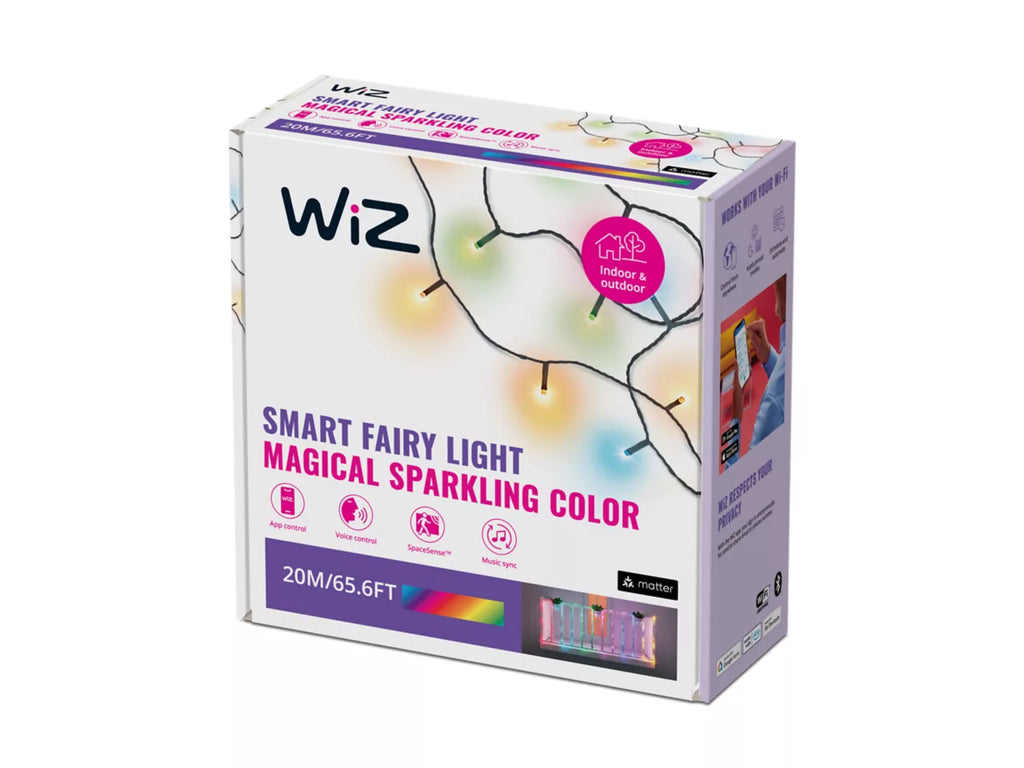 Wiz smart fairy light packaging on a white background