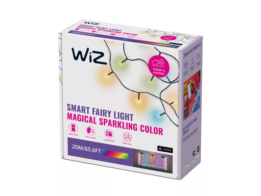 Wiz smart fairy light packaging on a white background