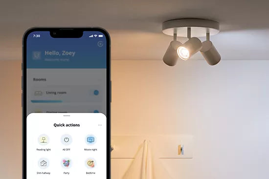 Wiz gu10 globe controlled by phone