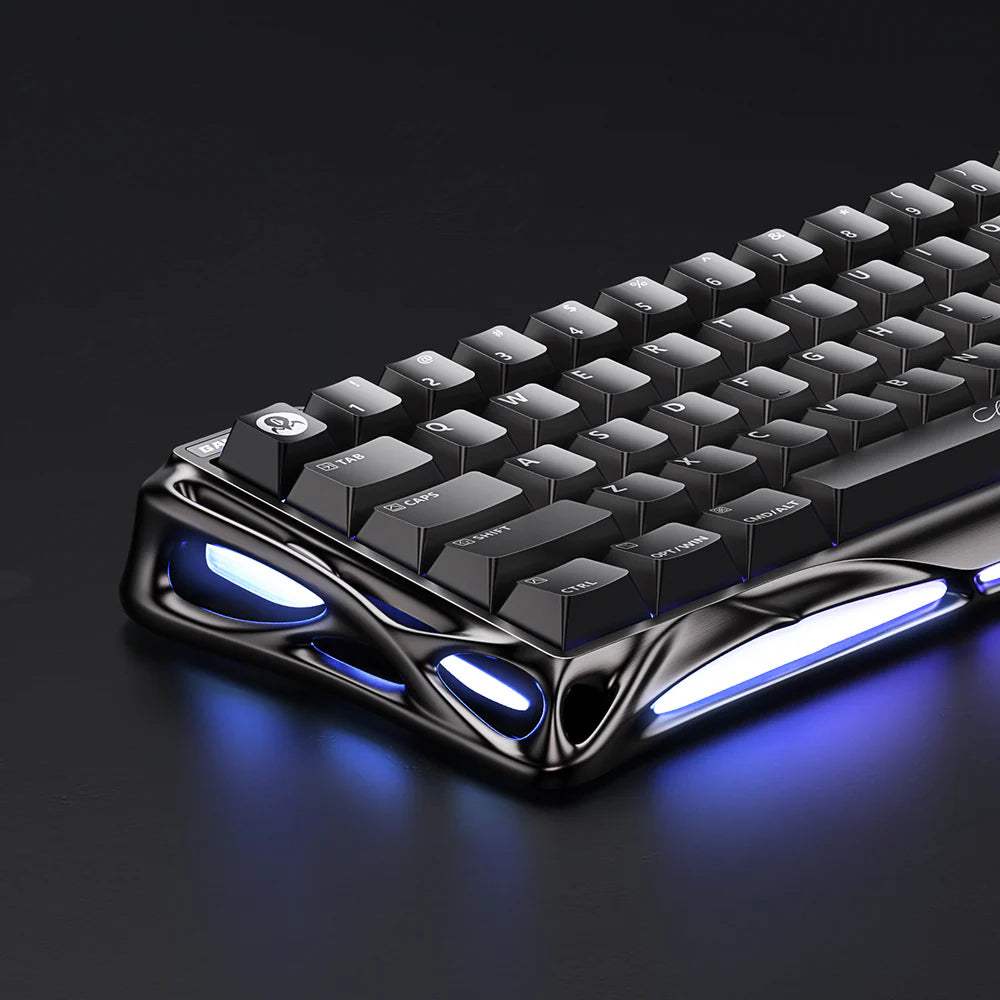GravaStar Mercury V60 Pro HE - Gaming Keyboard - GunMetal side on