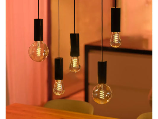 Philips Hue Black Pendant Cord hanging