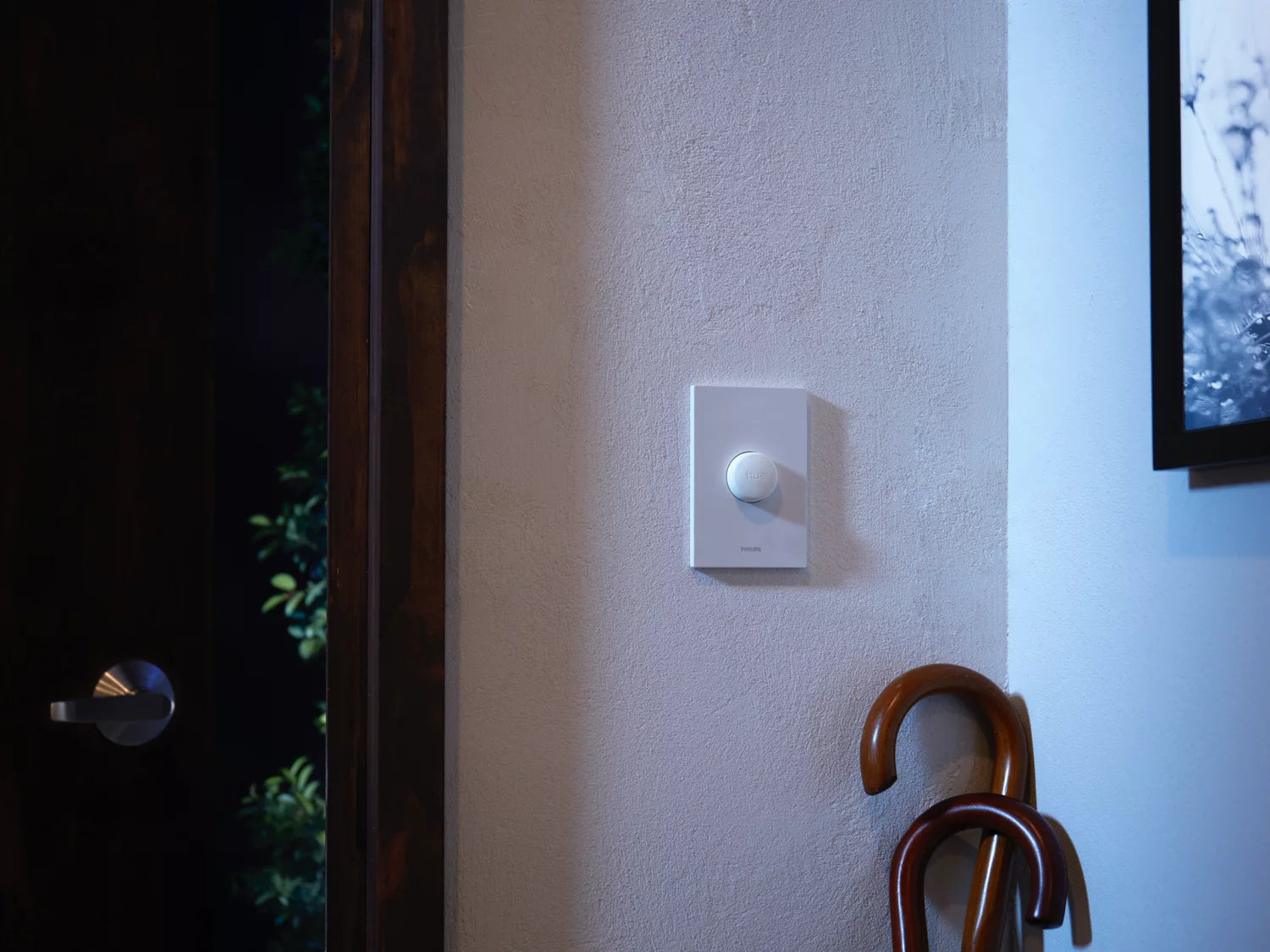 Philips Hue Smart Button on wall