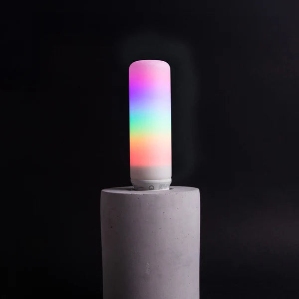 LIFX Polychrome T10 Glass Tube in cement base
