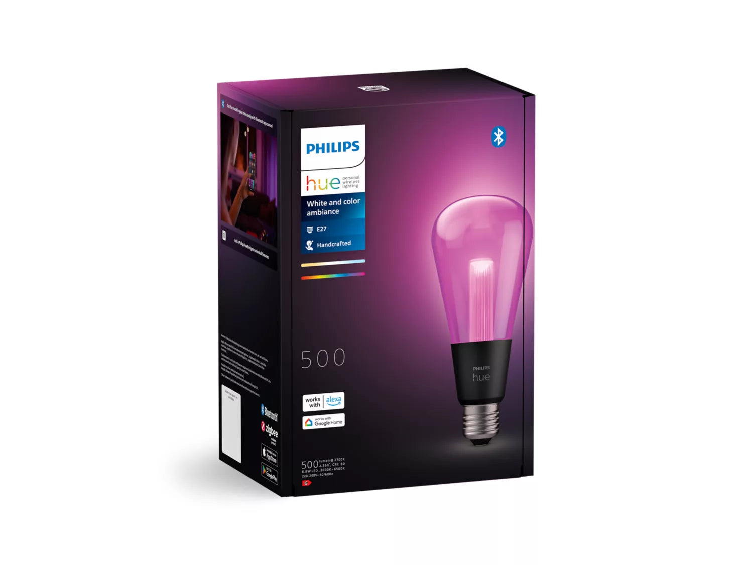 Philips Hue Lightguide Colour ST72 Globe E27 in box