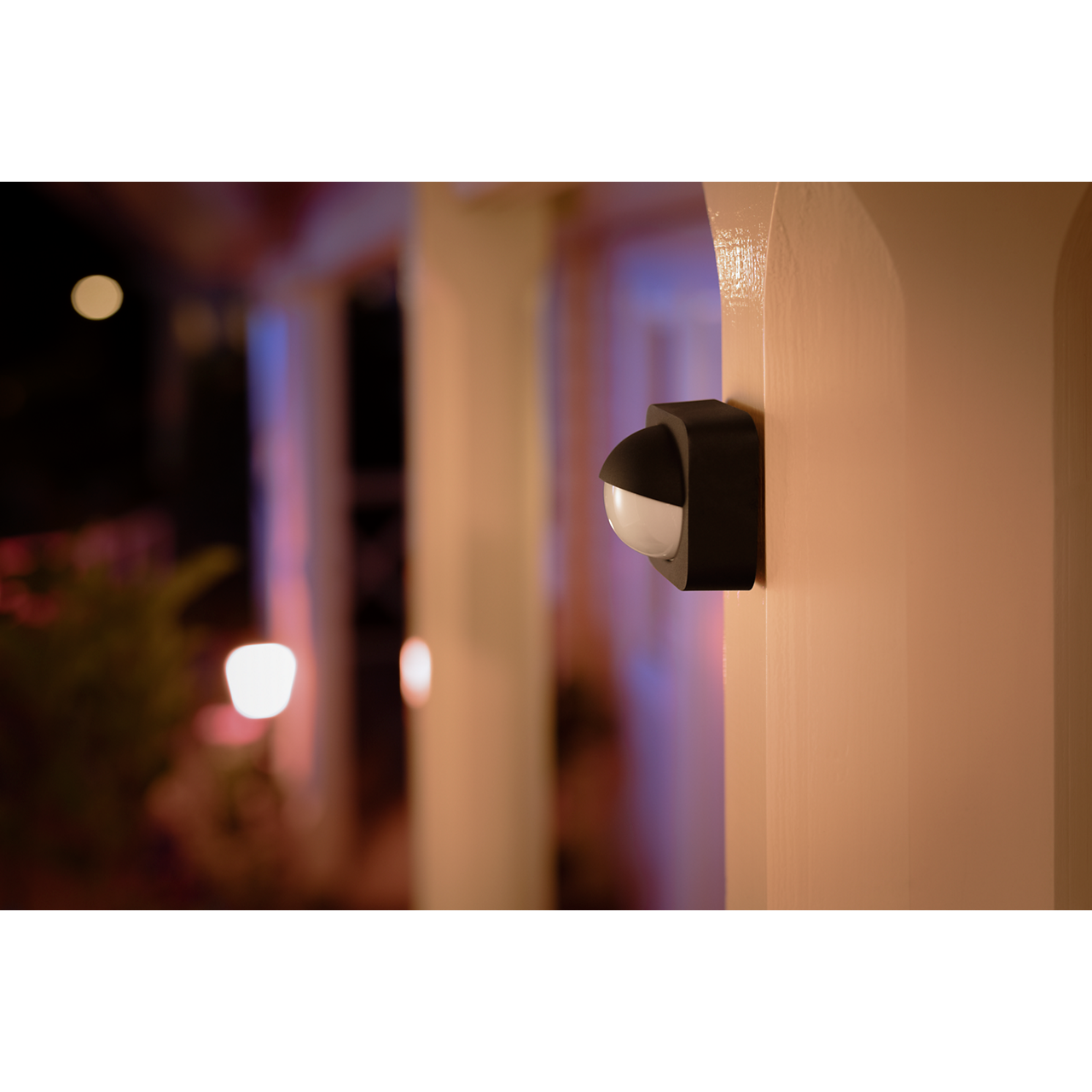 Philips Hue outdoor sensor on wall