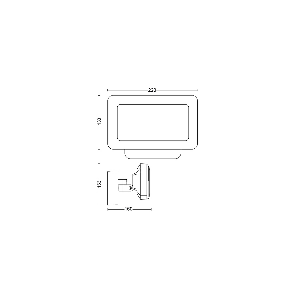 Philips hue discover floodlight dimensons