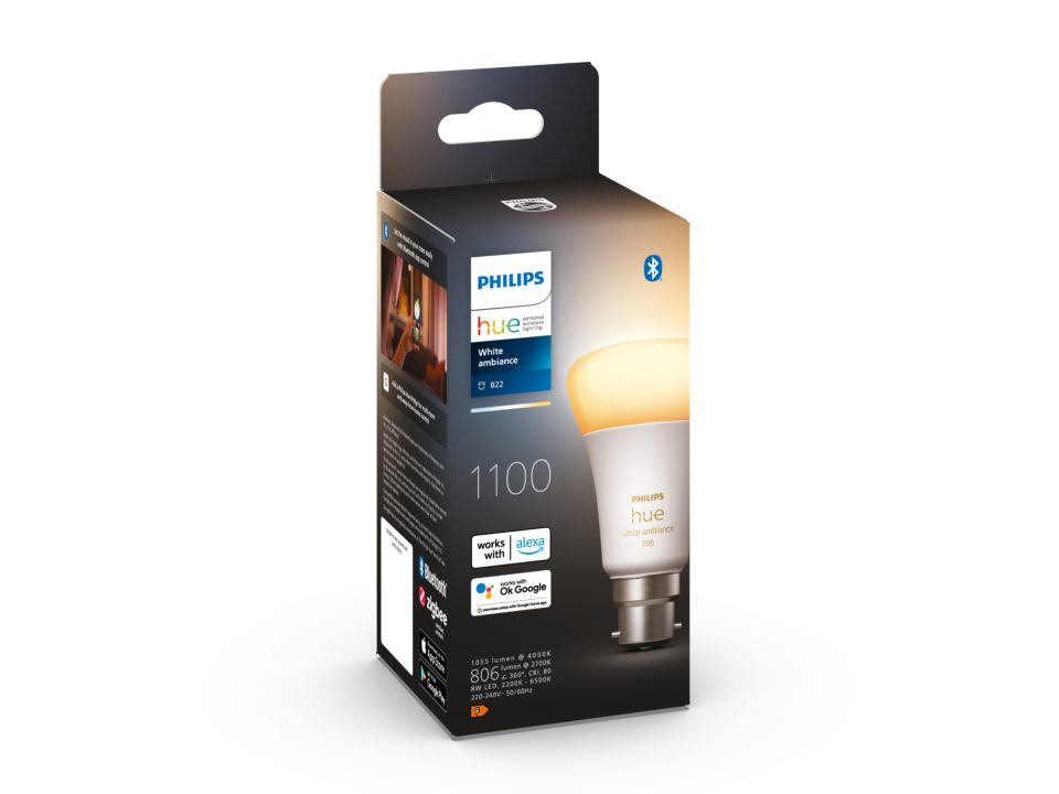 Philips Hue A60 - White Ambiance B22 Globe box