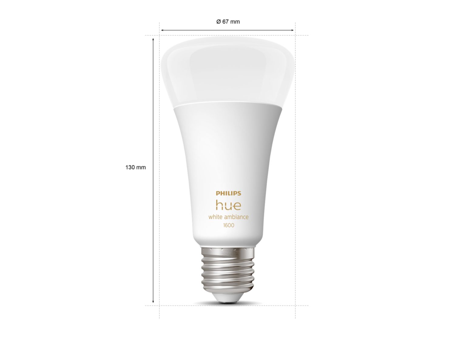 Philips Hue A67 - White Ambiance E27 Globe – Simply-LEDs