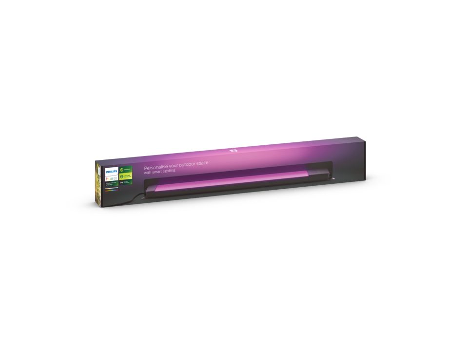 Philips Hue Amarant Linear Outdoor Light in box