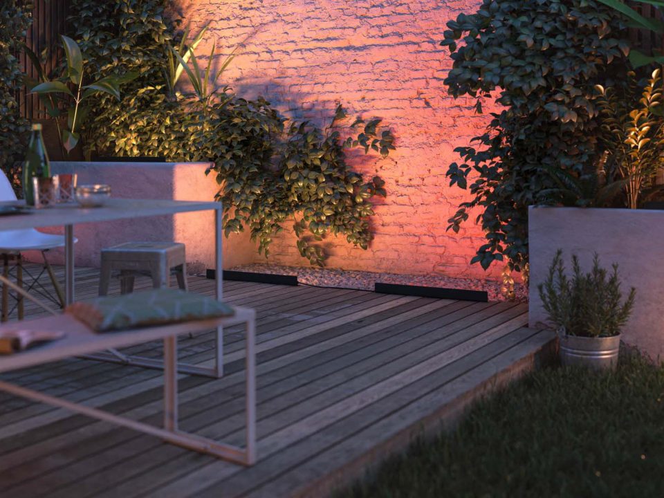Philips Hue Amarant Linear Outdoor Light outdoor examples