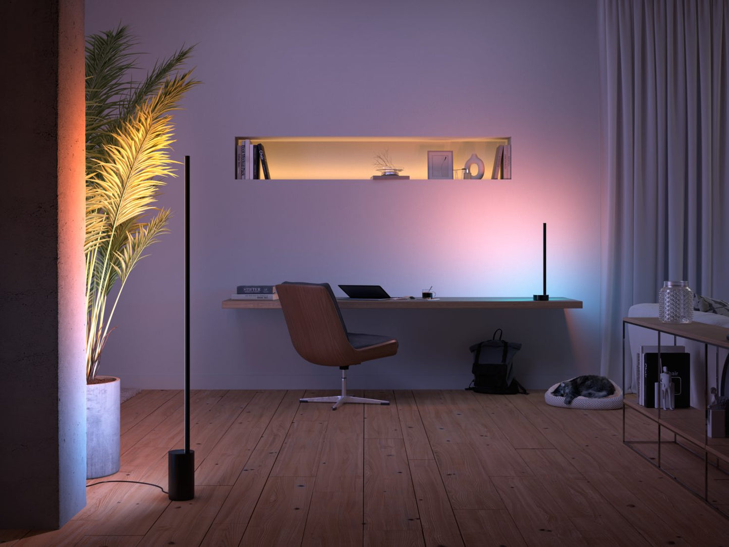 Philips Hue Gradient Signe Floor Lamp sine - on floor