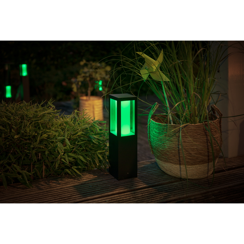 Hue Impress pedestal set to green