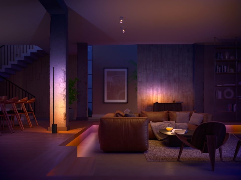 Philips Hue Gradient Ambiance Lightstrip lounge