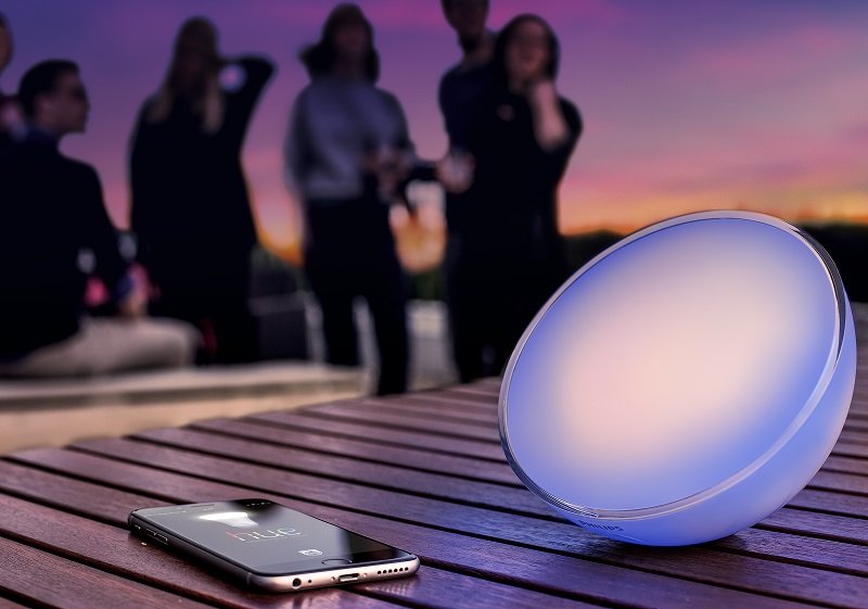 philips hue go blue outdoor with music