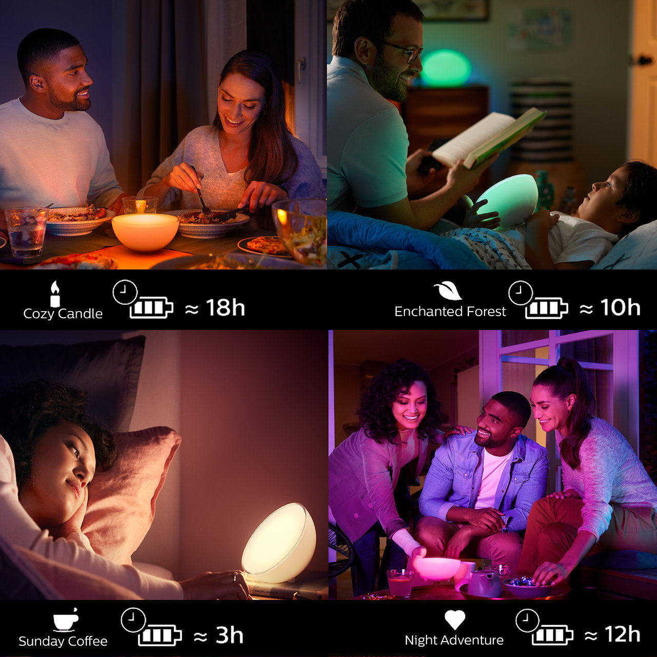Philips hue Go version 2 - with people
