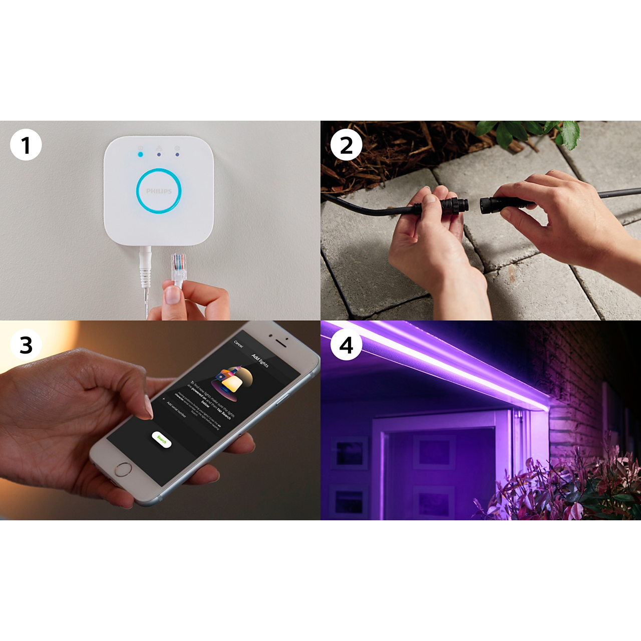 Philips Hue Outdoor Lightstrip outdoor how to connect