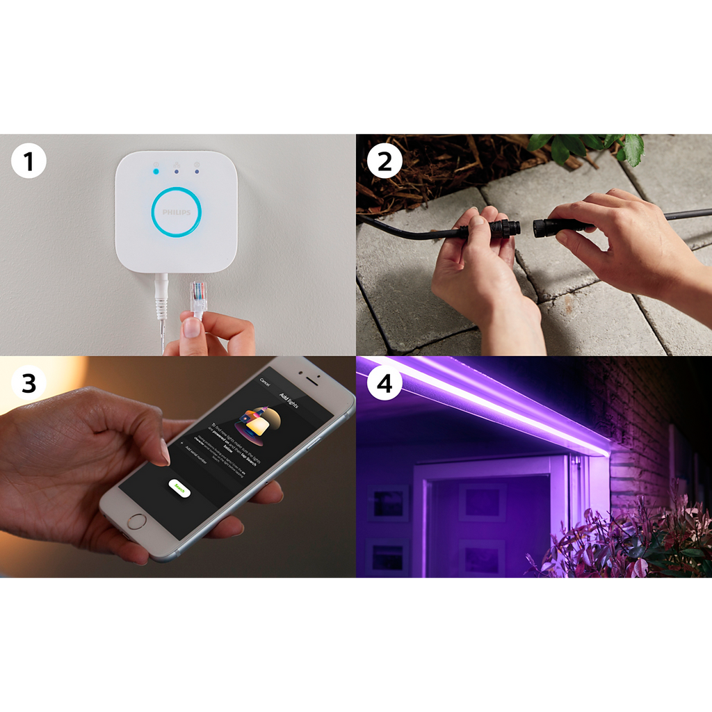 Philips hue outdoor lightstrip shots