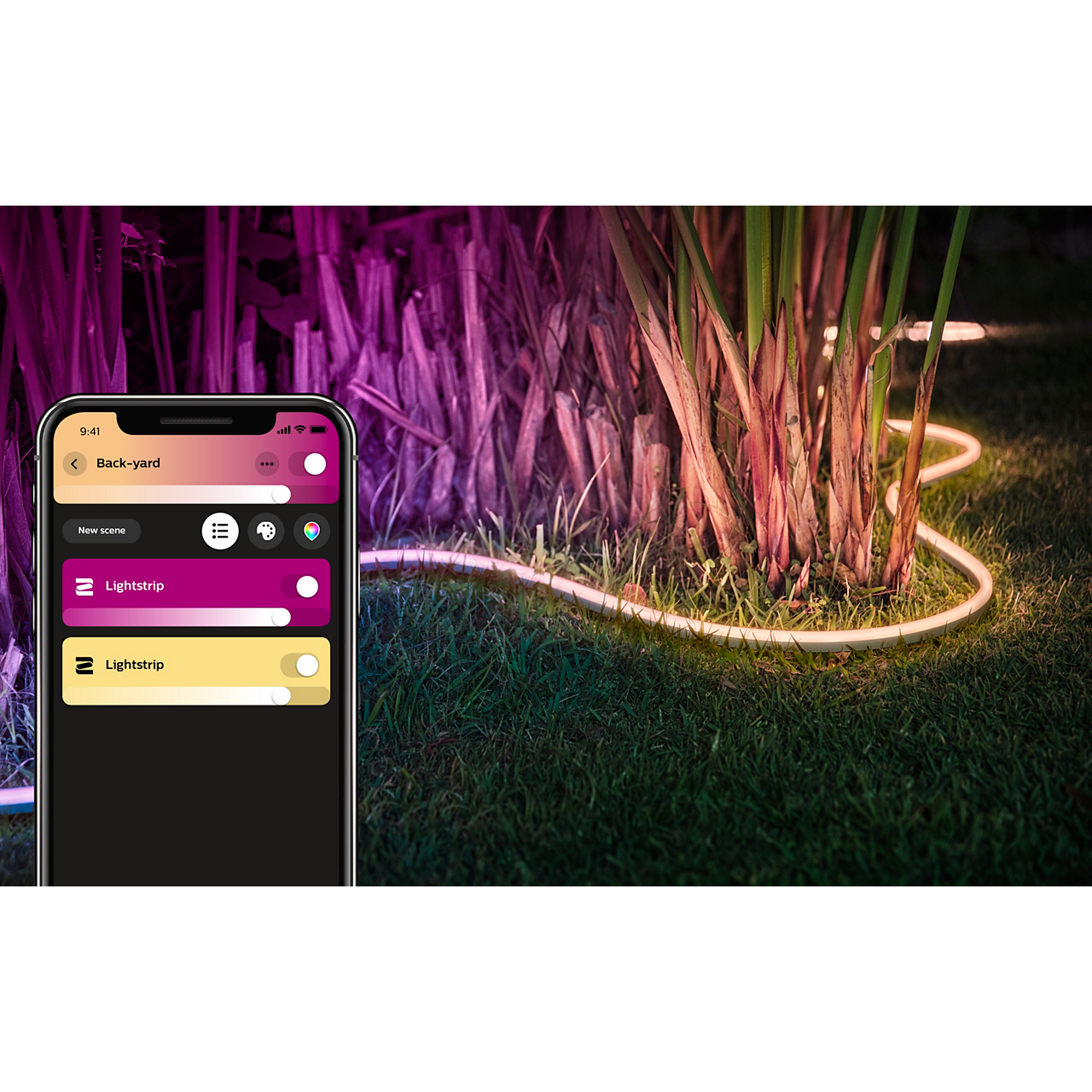 Philips hue outdoor lightstrip garden app 5m