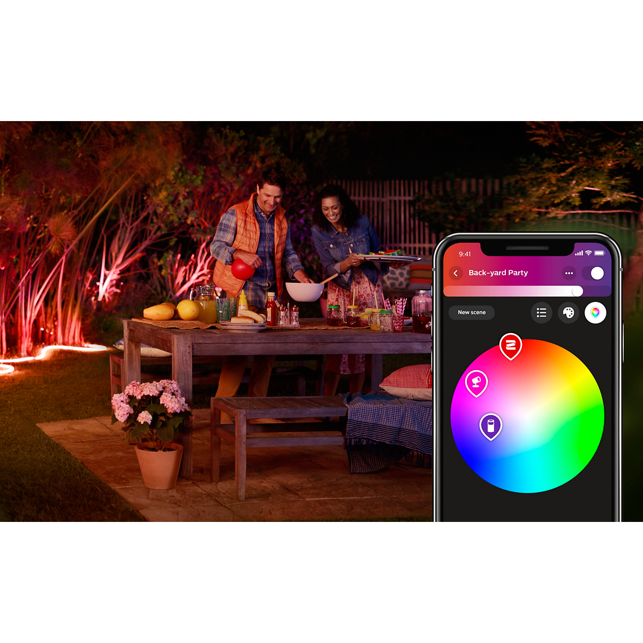 Philips Hue Outdoor Lightstrip outdoor lifestyle