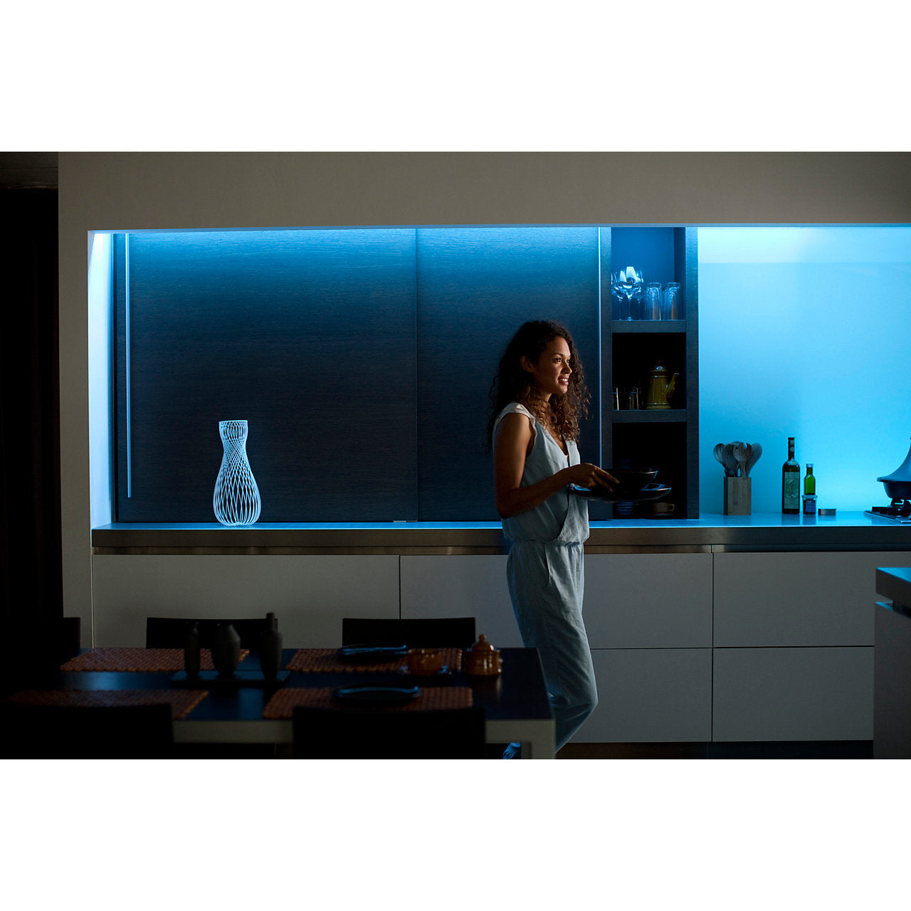 Philips Hue LightStrip Blue Kitchen Entension